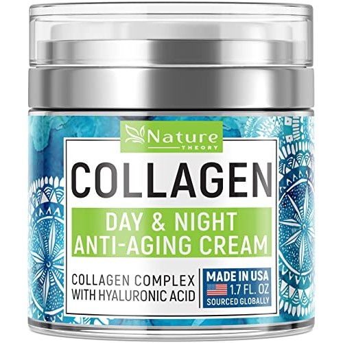 Collagen Cream - Anti Aging Face Moisturizer - Day & Night - Made in USA - Na...