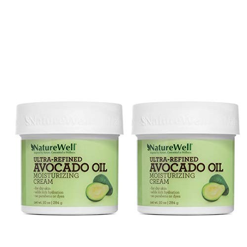NATUREWELL Ultra-Refined Avocado Oil Moisturizing Cream for Face, Body & Hand...