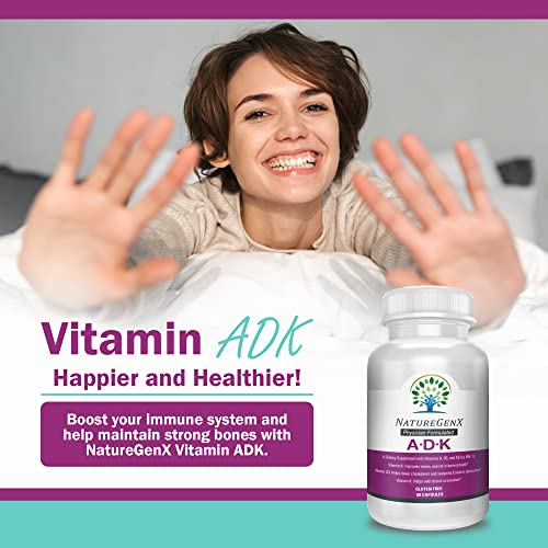 NatureGenx - Vitamin ADK - Dr Formulated, Bioavailable - Vitamins A 5,000 iu ...
