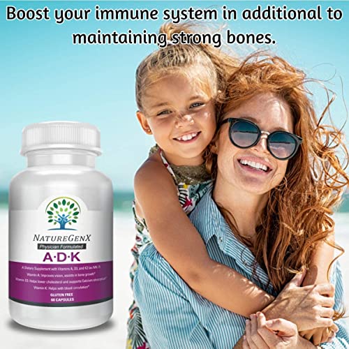 NatureGenx - Vitamin ADK - Dr Formulated, Bioavailable - Vitamins A 5,000 iu ...