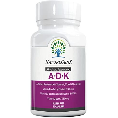 NatureGenx - Vitamin ADK - Dr Formulated, Bioavailable - Vitamins A 5,000 iu ...