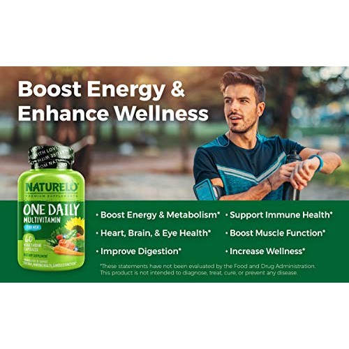 NATURELO One Daily Multivitamin for Men - with Vitamins & Minerals + Organic ...