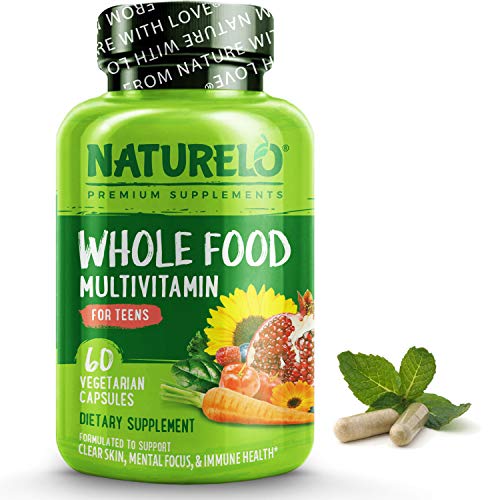 NATURELO Whole Food Multivitamin for Teens - Vitamins and Minerals for Teenag...