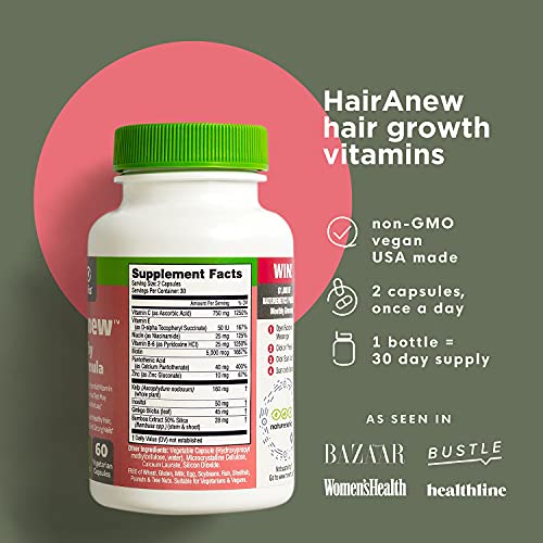 naturenetics HairAnew Hair Growth Vitamins for Thicker Stronger Hair| Works f...