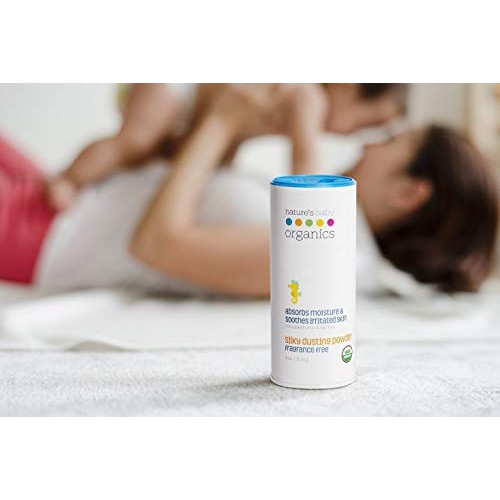 Nature's Baby Organics Baby Powder Corn Free/Talc Free Diaper Dusting Powder ...