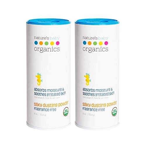 Nature's Baby Organics Baby Powder Corn Free/Talc Free Diaper Dusting Powder ...