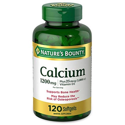 Calcium Carbonate & Vitamin D by Nature's Bounty, Supports Immune Health & Bo...