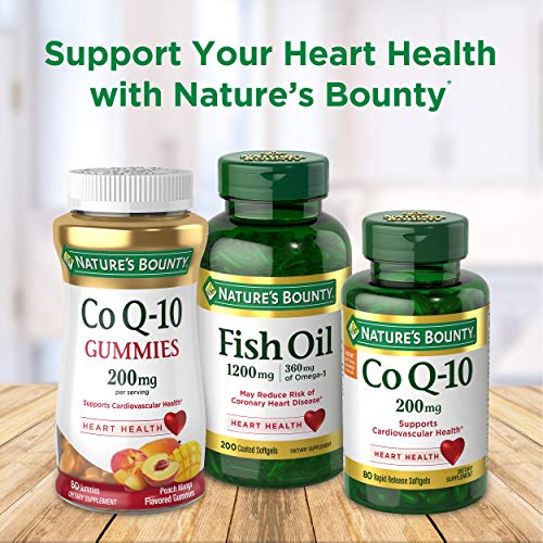 Fish Oil by Nature's Bounty, Dietary Supplement, Omega-3, Supports Heart Heal...