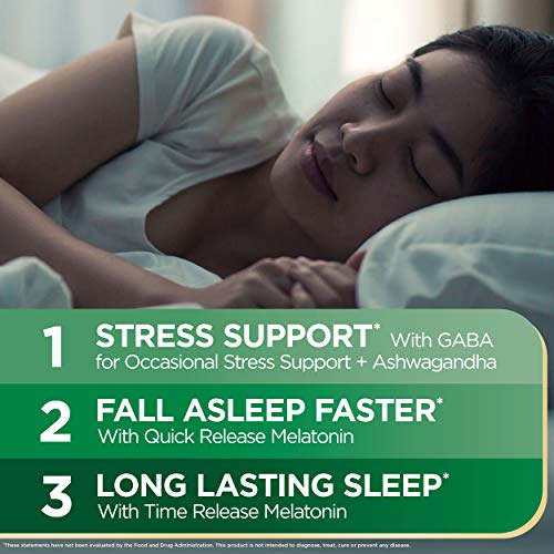 Stress Support Melatonin by Nature's Bounty, Sleep3 Maximum Strength 100% Dru...