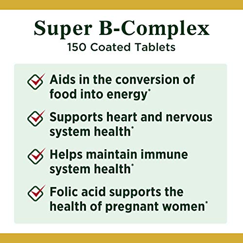 Vitamin B Complex by Nature's Bounty, Super B Complex Vitamins w/ Vitamin C f...