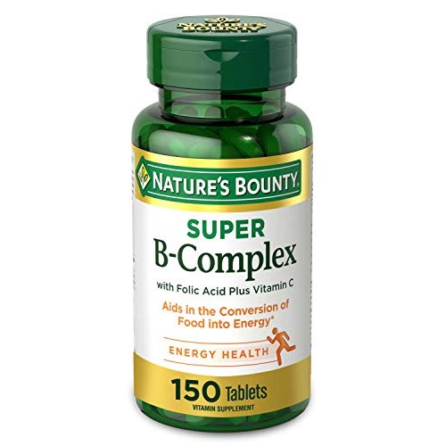 Vitamin B Complex by Nature's Bounty, Super B Complex Vitamins w/ Vitamin C f...