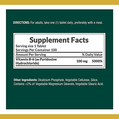 Vitamin B6 by Nature's Bounty, Vitamin Supplement, Supports Energy Metabolism...