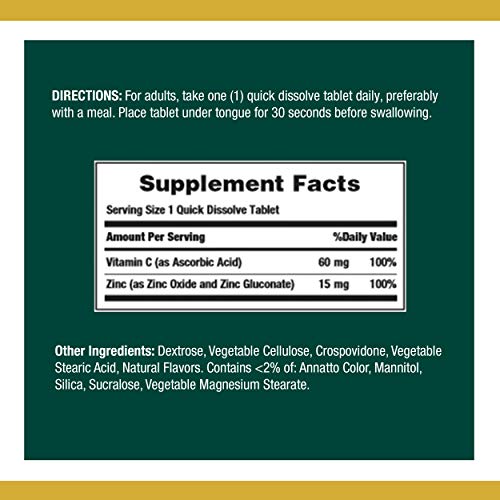 Vitamin C + Zinc by Nature's Bounty, Vitamin Supplement, Supports Immune Heal...