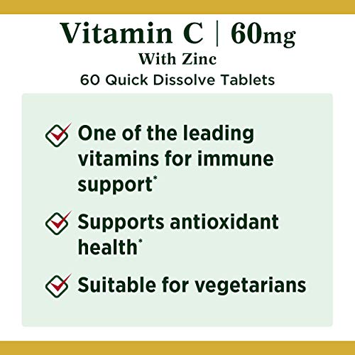 Vitamin C + Zinc by Nature's Bounty, Vitamin Supplement, Supports Immune Heal...