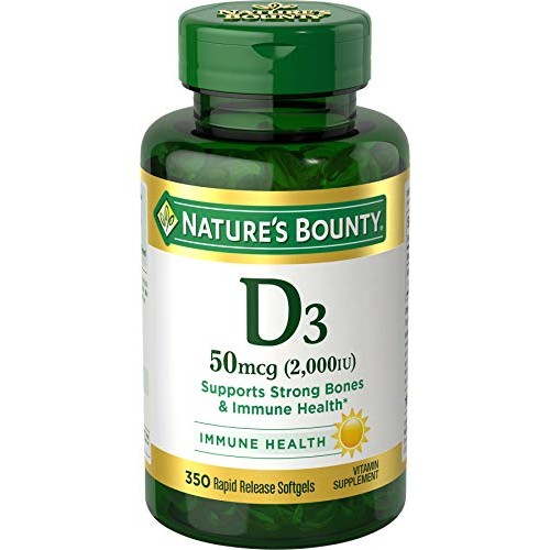 Vitamin D by Nature’s Bounty for Immune Support. Vitamin D Provides Immune Su...
