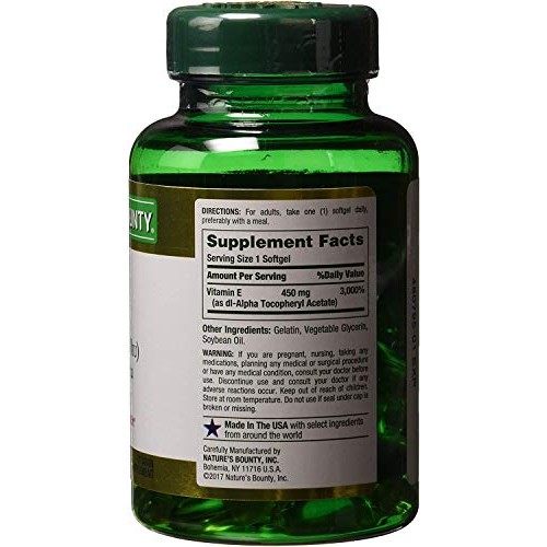 Vitamin E by Nature's Bounty, Supports Immune Health & Antioxidant Health, 10...