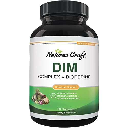 DIM Supplement with BioPerine and Broccoli Extract - Natural Diindolylmethane...