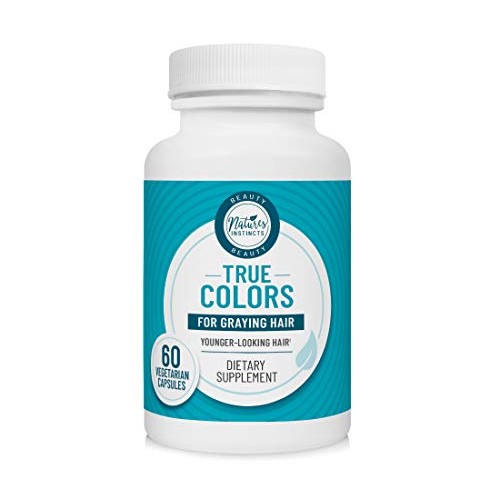 Natures Instincts True Colors Supplement for Graying Hair with Folate, Biotin...