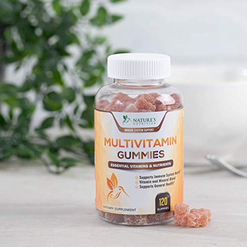 Adult Multivitamin Gummies Extra Strength Immune Support with Zinc, Vitamins ...