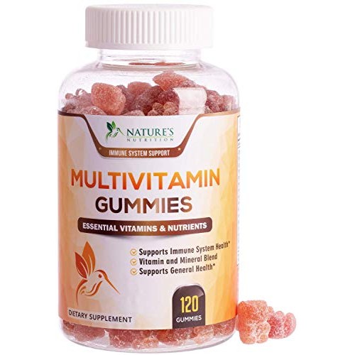 Adult Multivitamin Gummies Extra Strength Immune Support with Zinc, Vitamins ...