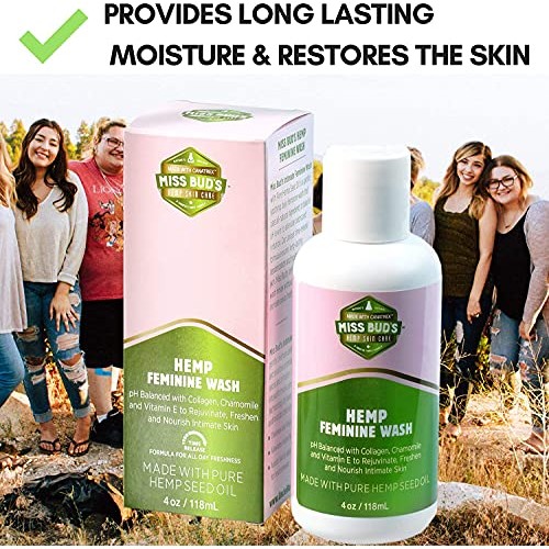 Miss Bud’s Hemp Intimate Feminine Wash Balanced pH Levels Green Tea and Chamo...