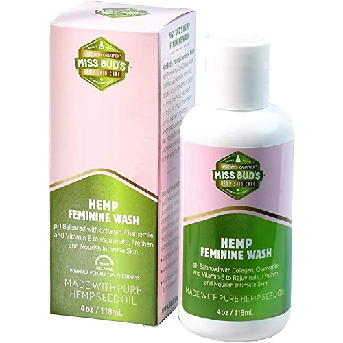 Miss Bud’s Hemp Intimate Feminine Wash Balanced pH Levels Green Tea and Chamo...
