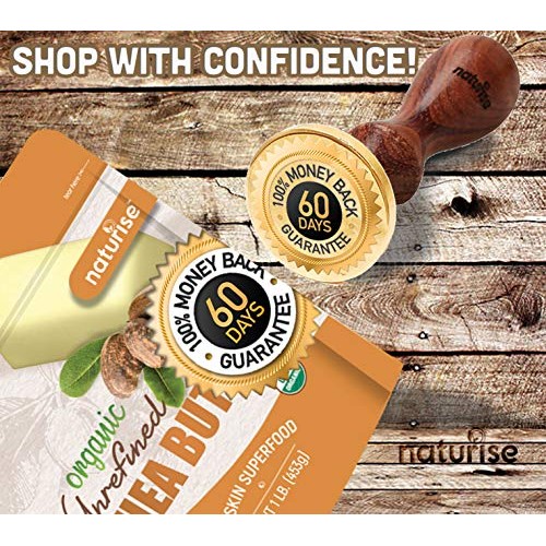 African Shea Butter Raw Organic - Unrefined Ivory 100% Pure - Natural Moistur...