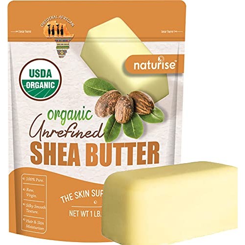 African Shea Butter Raw Organic - Unrefined Ivory 100% Pure - Natural Moistur...
