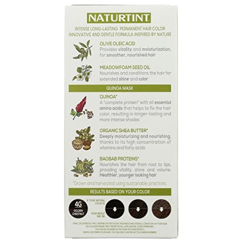 Naturtint, Hair Color Permanent Golden Chestnut 4G, 5.6 Fl Oz