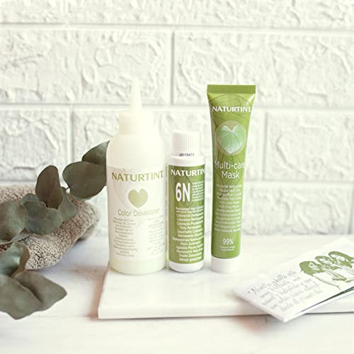 Naturtint Permanent Hair Color 1N Ebony Black (Pack of 1), Ammonia Free, Vega...