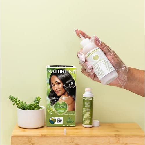 Naturtint Permanent Hair Color 2N Brown Black (Pack of 1), Ammonia Free, Vega...