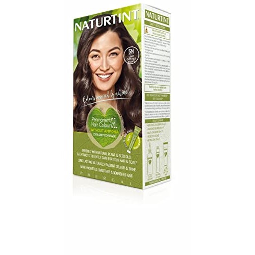 Naturtint Permanent Hair Color 5N Light Chestnut Brown (Pack of 1), Ammonia F...