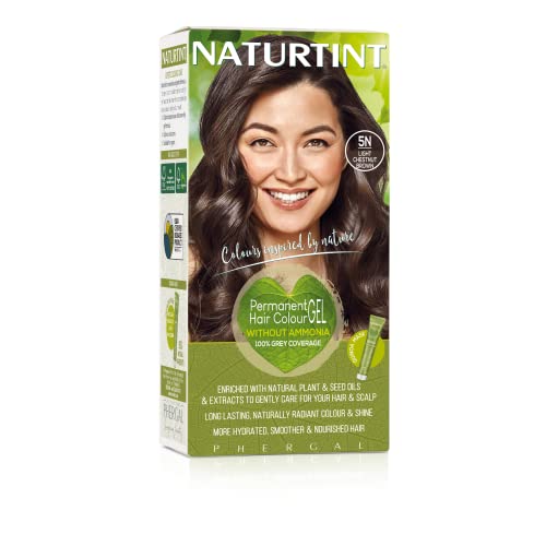 Naturtint Permanent Hair Color 5N Light Chestnut Brown (Pack of 1), Ammonia F...