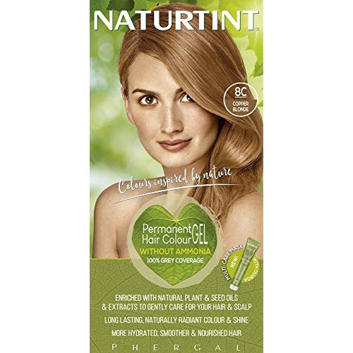 Naturtint Permanent Hair Colour 8C Copper Blonde | Plant Enriched Radiant Col...