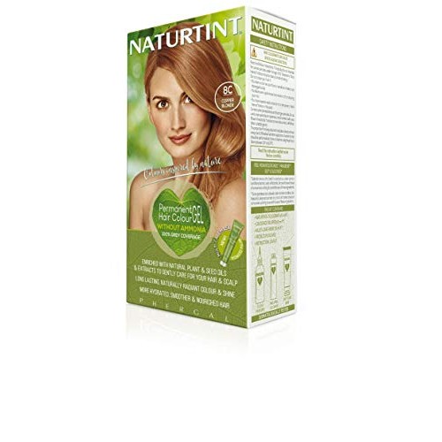 Naturtint Permanent Hair Colour 8C Copper Blonde | Plant Enriched Radiant Col...