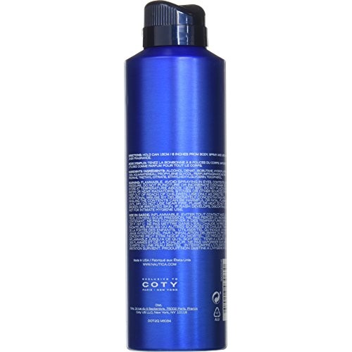 Nautica Blue Sail Men's Deodorizing Body Spray, 6 Fl Oz
