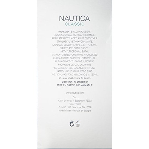 Nautica Classic for Men by Nautica 3.4 oz 100ml EDT Spray