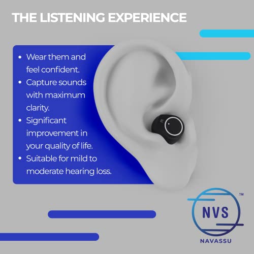 NAVASSU Advanced Hearing Aids for Seniors | Hearing Aid Amplifier with Portab...