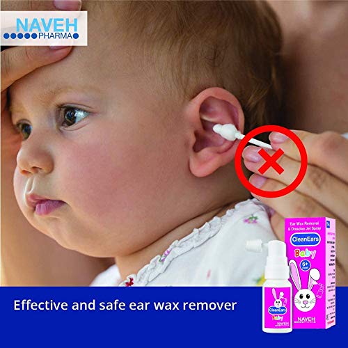 NAVEH PHARMA CleanEars Baby - Earwax Removal Kit Spray Ear Wax Softener Clean...