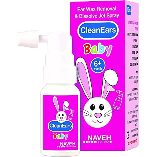 NAVEH PHARMA CleanEars Baby - Earwax Removal Kit Spray Ear Wax Softener Clean...