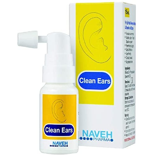 Naveh Pharma CleanEars Earwax Removal Kit Spray Ear Wax Softener Cleaner Ear ...