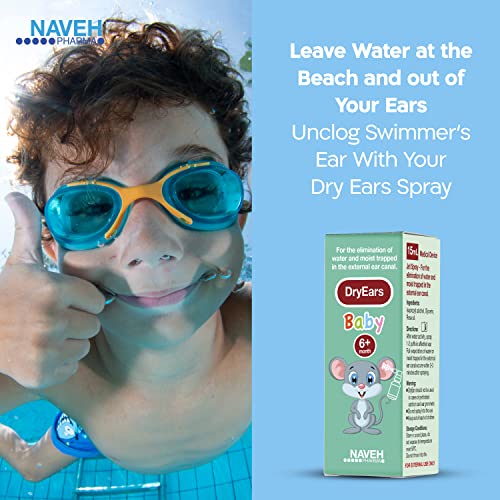 NAVEH PHARMA Dry Ears Baby - Swimmers Ear Drops Spray - Ear Drying Drops for ...