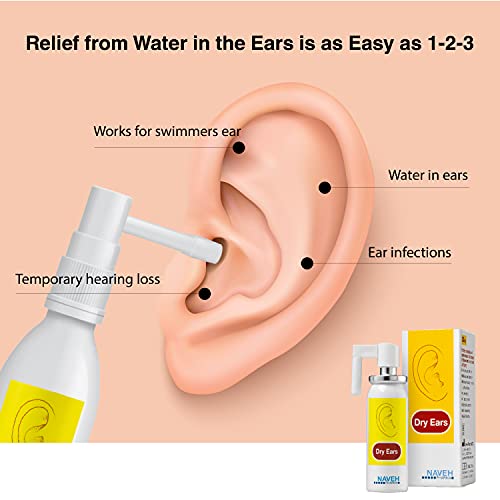 NAVEH PHARMA Dry Ears -Swimmers Ear Drops Spray - Ear Drying Drops for Swimme...