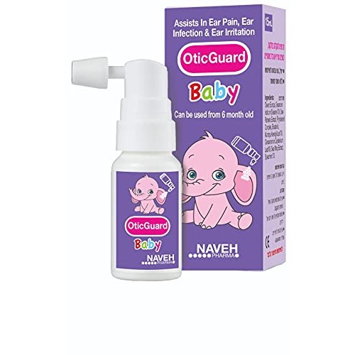 NAVEH PHARMA Otic Guard Baby - Natural Herbal-Oil Blend Spray –for Ear Infect...