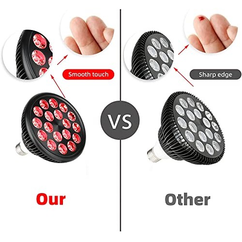 Naviocean Infrared Red Light Therapy Lamp with Stand 38"-79" Adjustable Heigh...