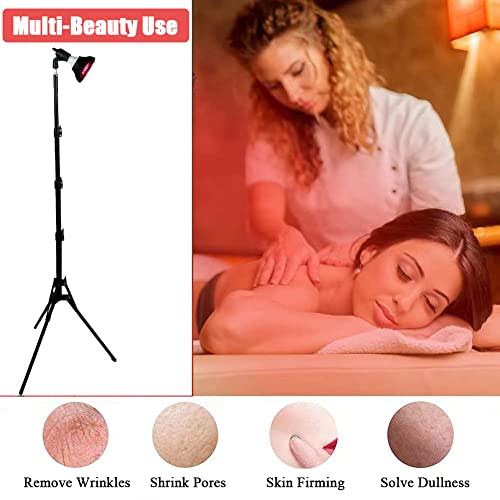 Naviocean Infrared Red Light Therapy Lamp with Stand 38"-79" Adjustable Heigh...
