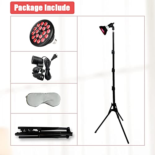 Naviocean Infrared Red Light Therapy Lamp with Stand 38"-79" Adjustable Heigh...