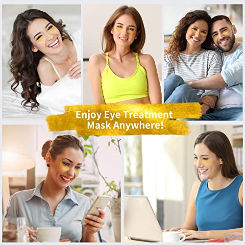 Under Eye Patches - 30 Pairs - 24K Gold Eye Mask- Puffy Eyes & Dark Circles T...