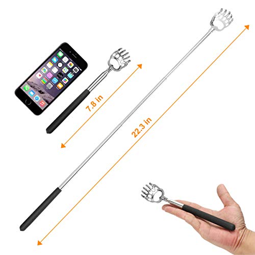 【Upgrade】2 Pack Bear Claw Back Scratcher - Portable Telescoping Backscratch...