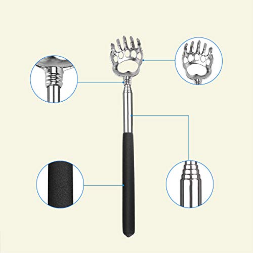 【Upgrade】2 Pack Bear Claw Back Scratcher - Portable Telescoping Backscratch...